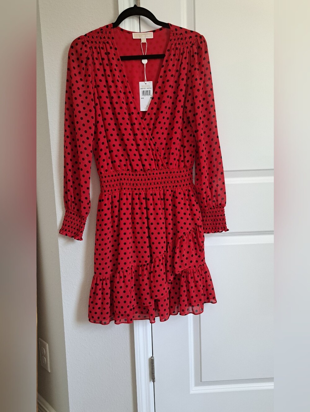 Michael Kors Red Polka Dot Dress